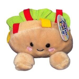 Original Palm Pals Taco Plush Food Toy Stuffed Animal Kids Collectible NWT‎
